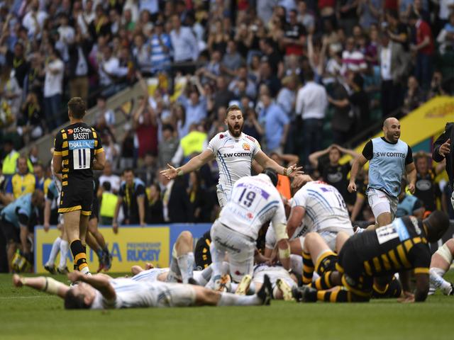Exeter defeated Wasps in their last meeting after a dramatic Premiership final at Twickenham
